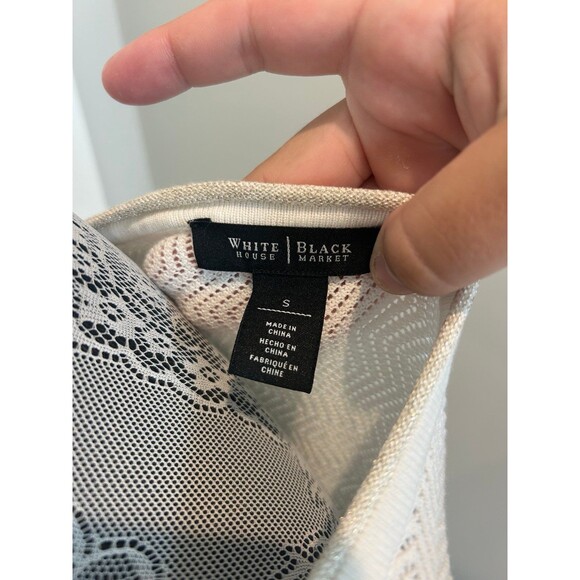 WHBM White House Black Market Knit Top Blouse - Picture 7 of 7
